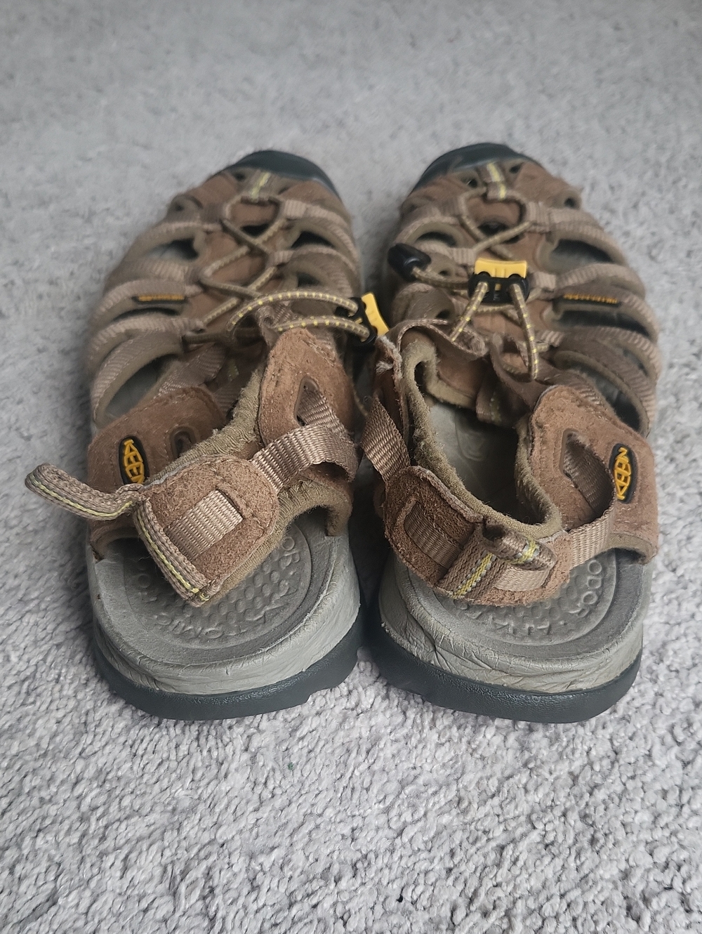 Keen Whisper Hiking Sandals Womens 10.5 Brown Waterproof Hybrid Shoes Outdoors - Picture 8 of 9
